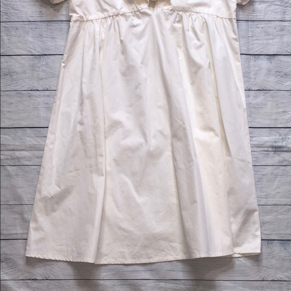 NWT Madewell Tie Front Crepe Fit Flare Mini Dress - Picture 4 of 12